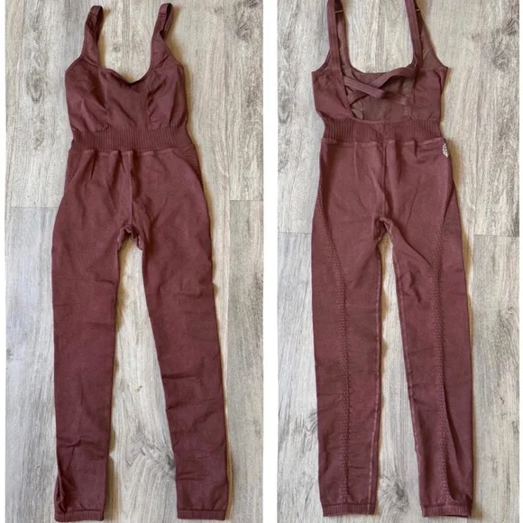 Free People Movement Good Karma Onesie Size XS/S Nutmeg Color - Picture 9 of 13